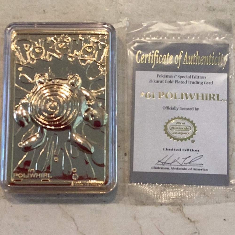 1999 Pokemon 23K Gold Plated Cards Burger King Charizard Card Complete Set Of 6 - Picture 10 of 16
